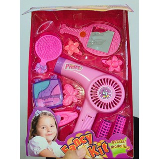  MAINAN SALON  ANAK HAIR DRYER FANCY PAKET LENGKAP 