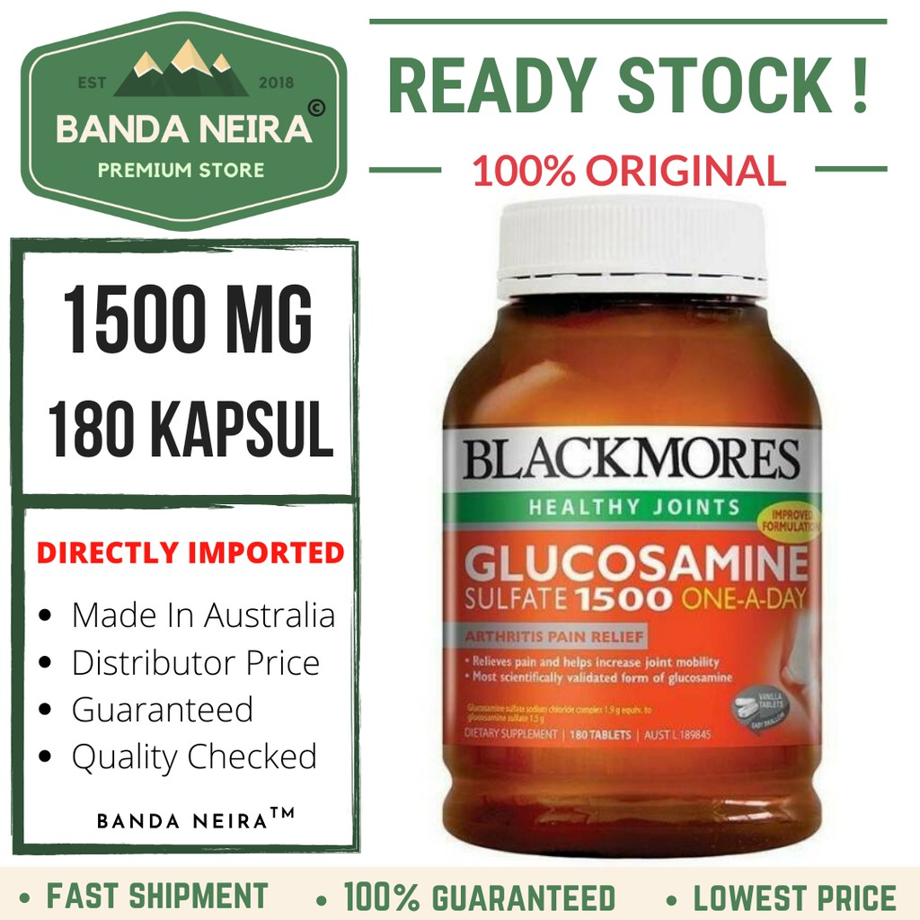 Blackmores Glucosamine Sulfate 180 Tablet 1500 Mg | Shopee