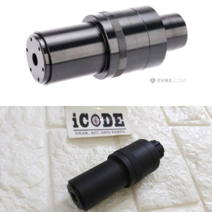 silencer airsoft pp-19 mini supressor mock 14mm ccw aeg