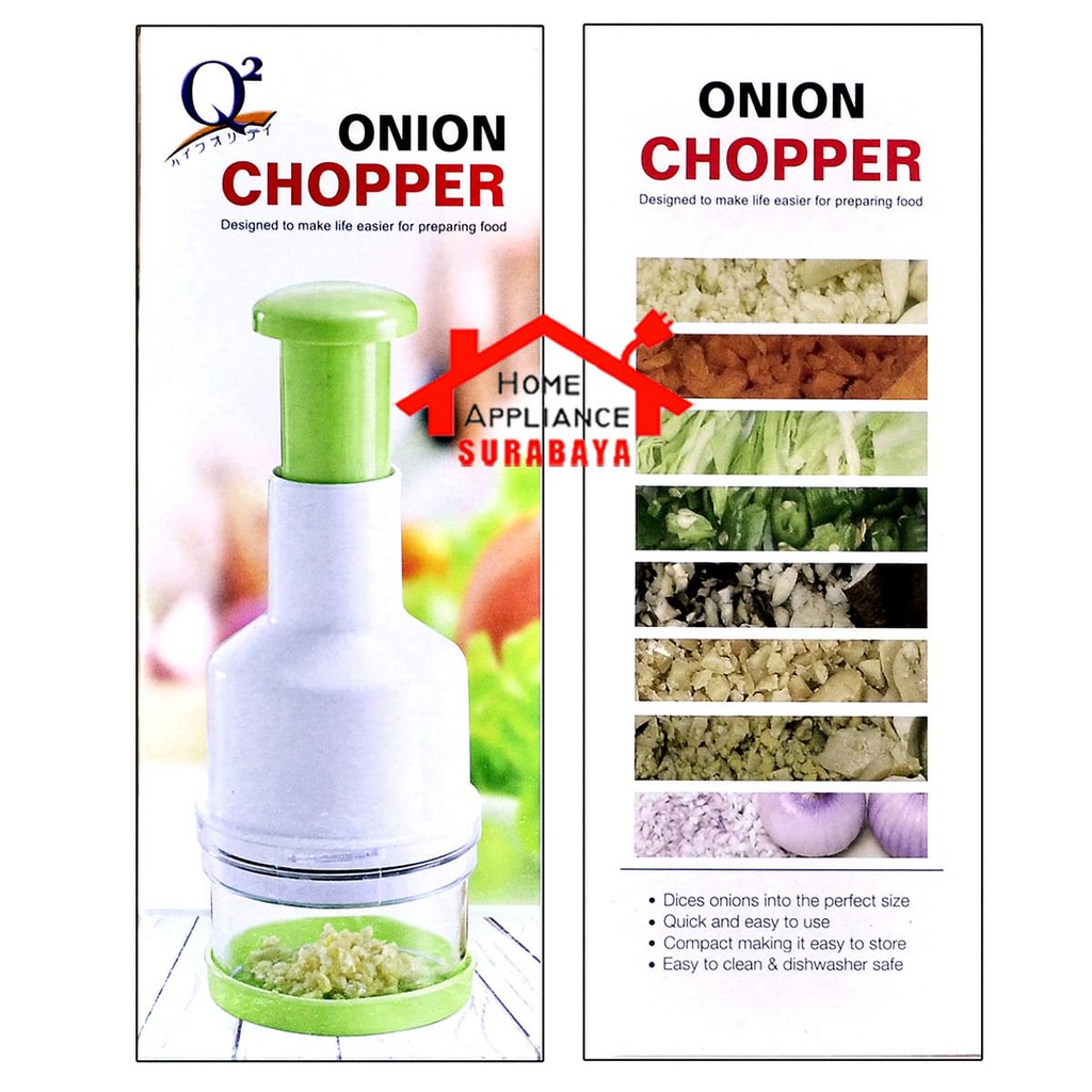 Onion Chopper Alat Pencacah Pencincang Bawang Bumbu Sayur Serbaguna Q2 P 502 P502