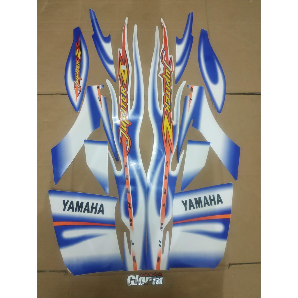 Striping List Body Jupiter Z  Lama Old CW tahun 2005 - Biru Putih