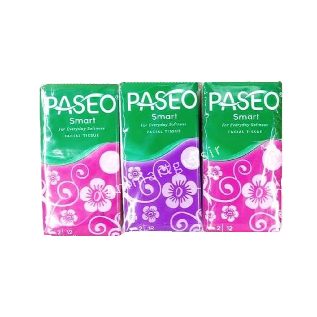 TISSUE PASEO SMART FACIAL TISSUE 1 PACK ISI 6 2PLY 12SHEET