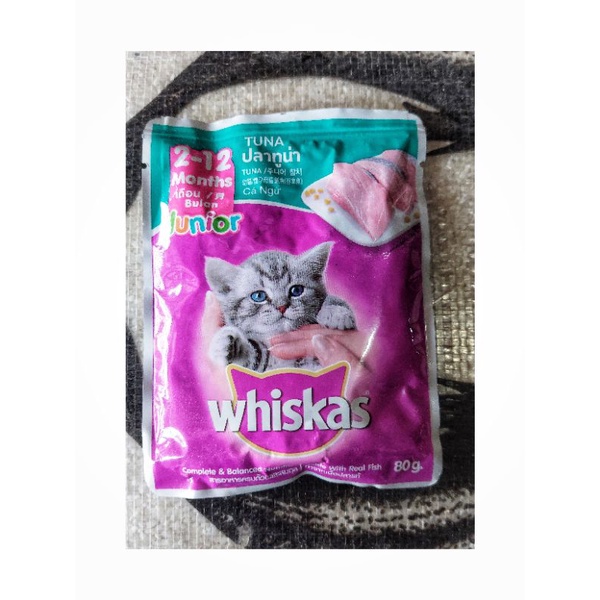 whiskas junior 2-12bulan 80gr