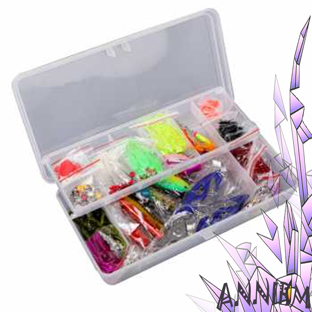 Umpan Pancing Tiruan Ikan Set Fishing Bait Kit 109 Pcs Lixada Bentuk Katak Cumi Udang Cacing Larva L