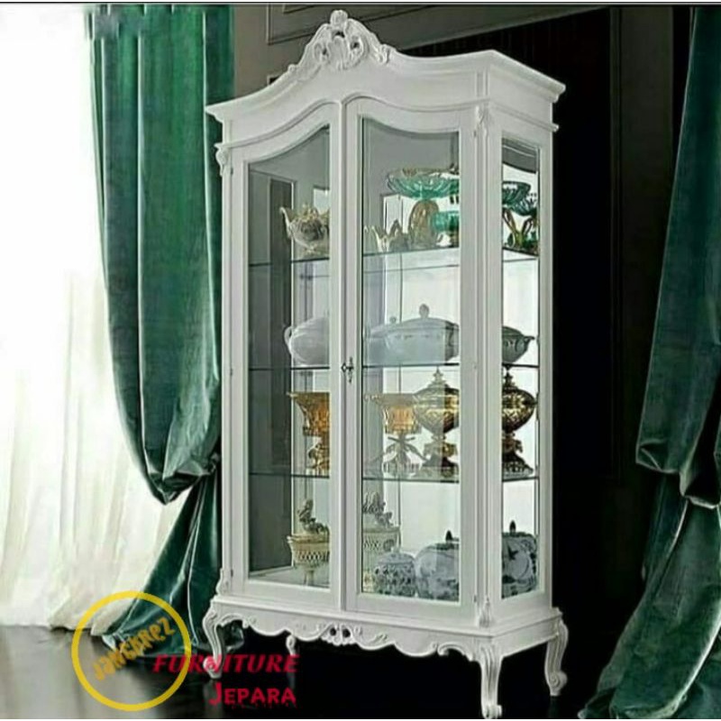 lemari hias ukir duco