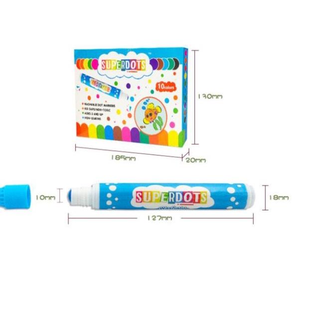 

Kirim Langsung ♠ Edufuntoys - SUPERDOTS MARKER/ dot marker/superdots dot painting marker spidol bulat**