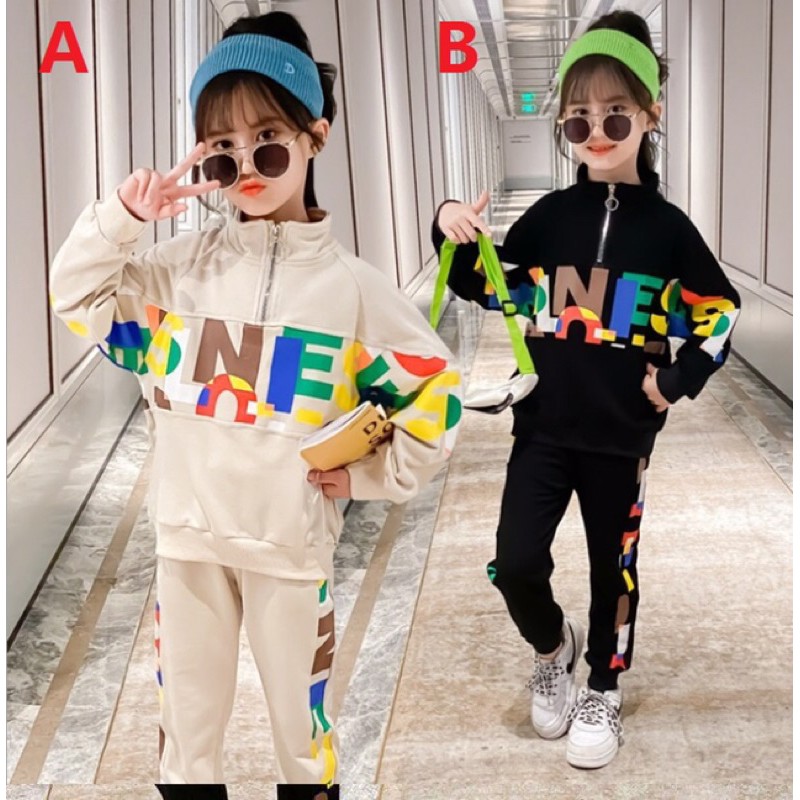 [READY] SETELAN SWEATER OLAHRAGA ANAK KOREAN STYLE M25836