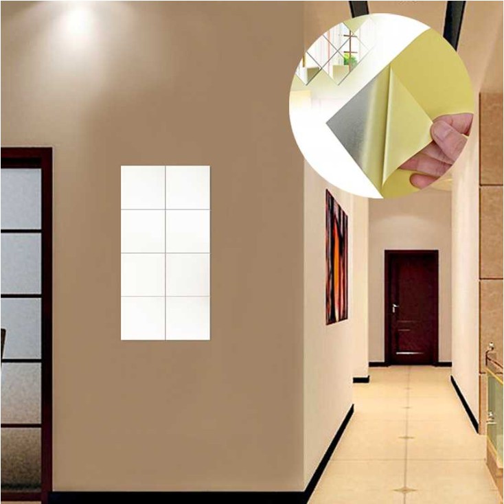 Stiker Cermin Kaca Hiasan Dinding Hexagonal / Hexagonal Mirror square mirror Mirror Acrylic