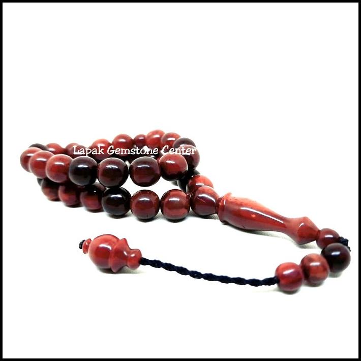 Tasbih Kayu Kaokah Kokka Kaukah 33 Butir 9Mm Asli Original