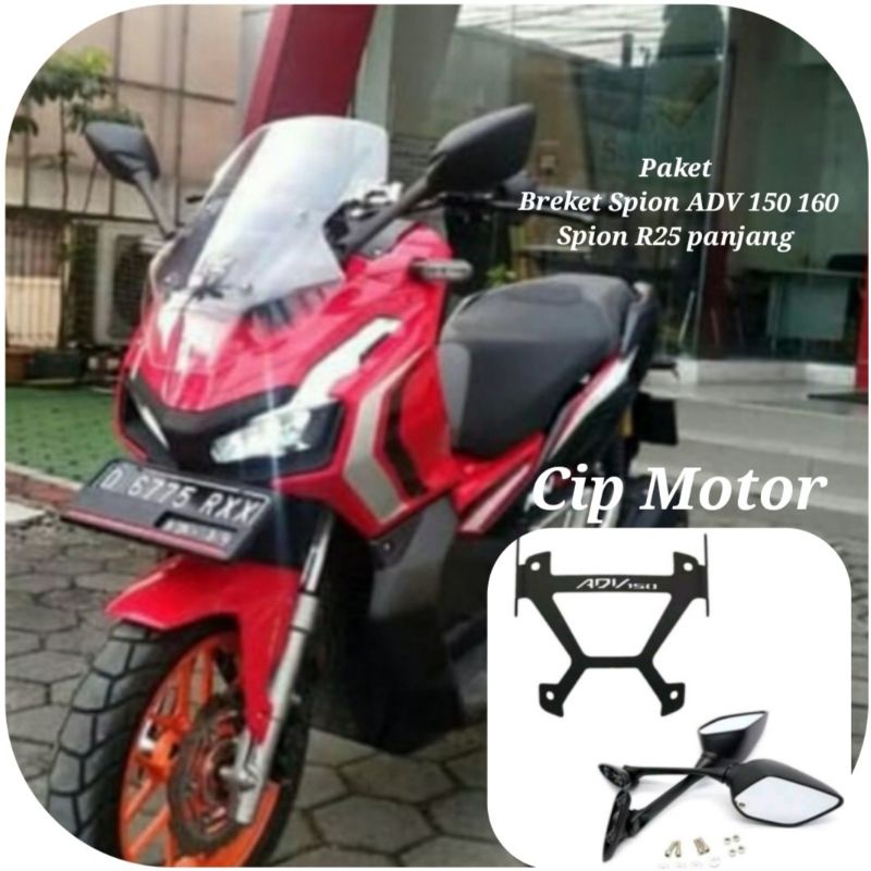 Breket Spion ADV 150 ADV 160 Spion R25 Paket  Breket Adv Spion R25