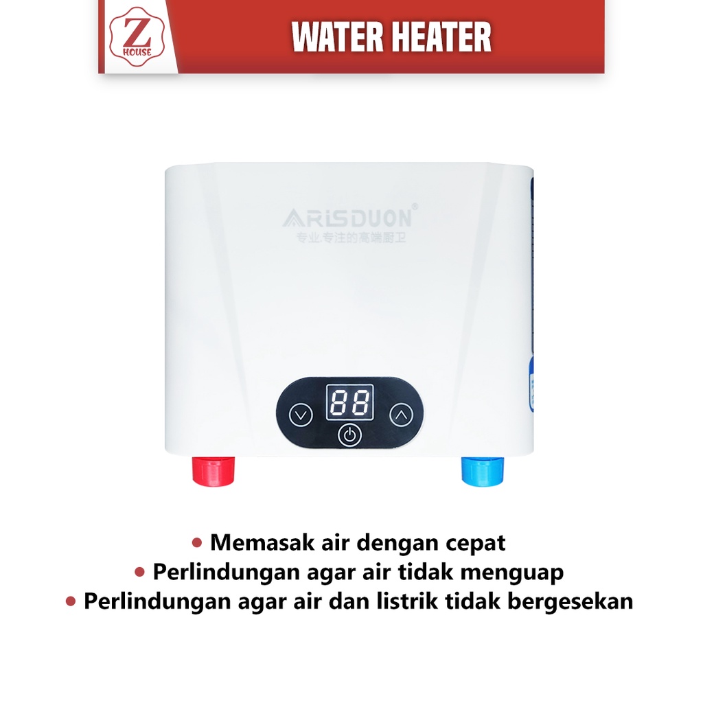 Water Heater Electric Instant Todax Pemanas Air Digital Listrik Instan Komplit Pemanas Air Mandi Pemanas Air Kamar Mandi Penghangat Air Kamar Mandi