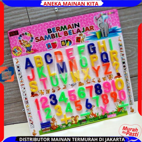 PROMO MAINAN ANAK EDUKASI ALPHABET HURUF DAN ANGKA ABC13HA - Alphabets Numbers Bermain Sambil Belajar