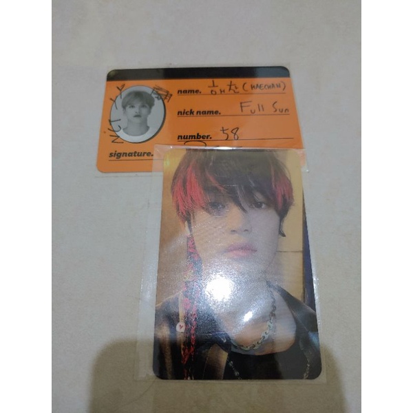Crew card we go up haechan cc wgu haechan pair chenle selca tc a