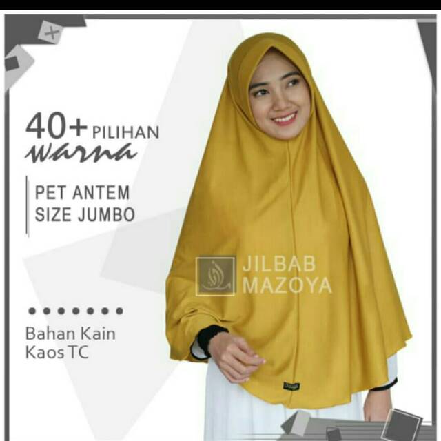 Jilbab instan pet antem jumbo