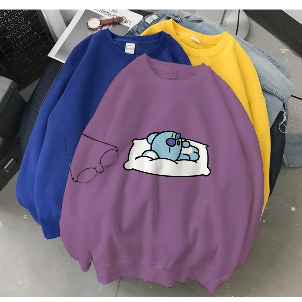 KOYA SLEEP CREWNECK SWEATER TEBAL - ATASAN LUCU PREMIUM