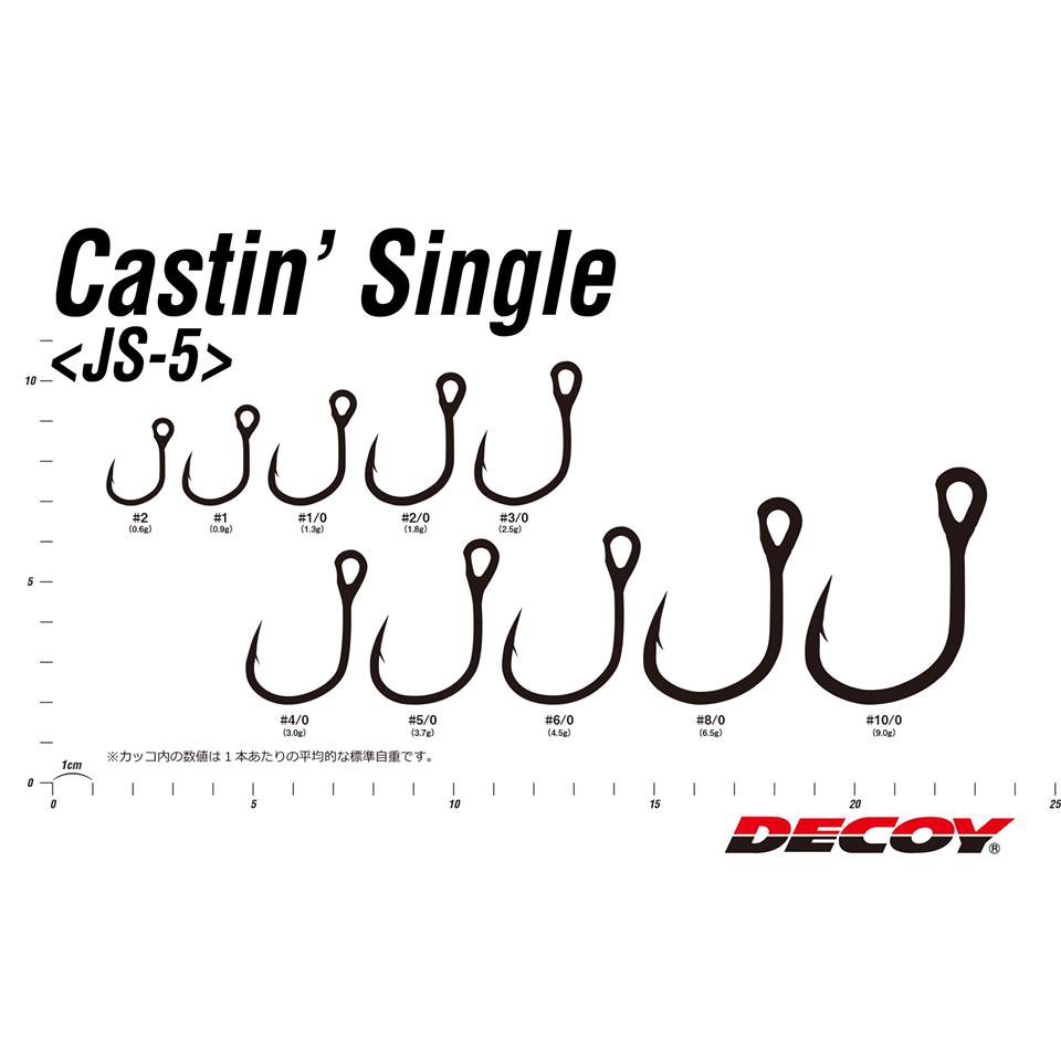 Kail Pancing Hook  DECOY CASTIN' SINGLE JS-5 | DECOY CASTING SINGLE