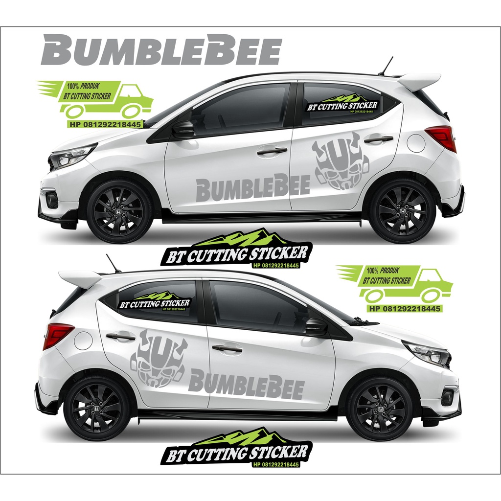 sticker mobil stiker mobil sticker bumblebee sticker briosticker honda brio stiker mobil brio sticke