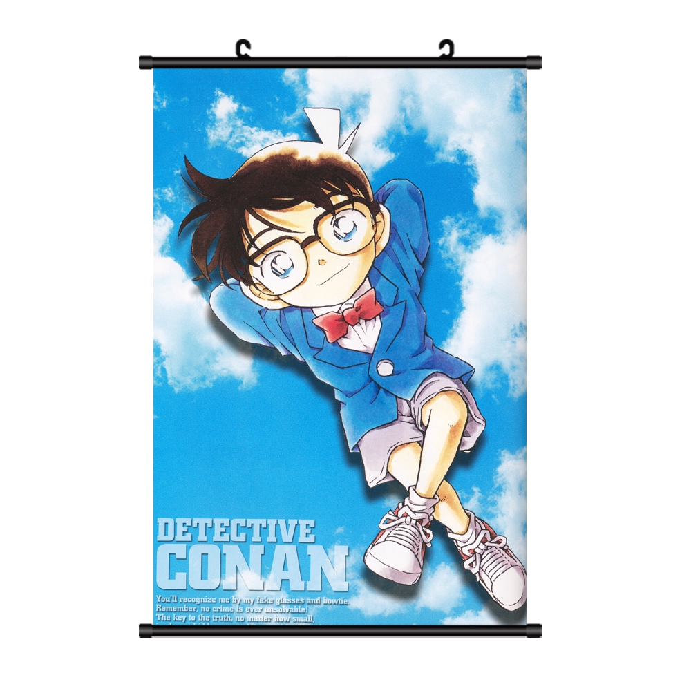 Detektif Conan Gambar Gantung Poster Kudo Shinichi Maori Lan Abu Abu Berkabung Asli Kidd Kartun Seki Shopee Indonesia