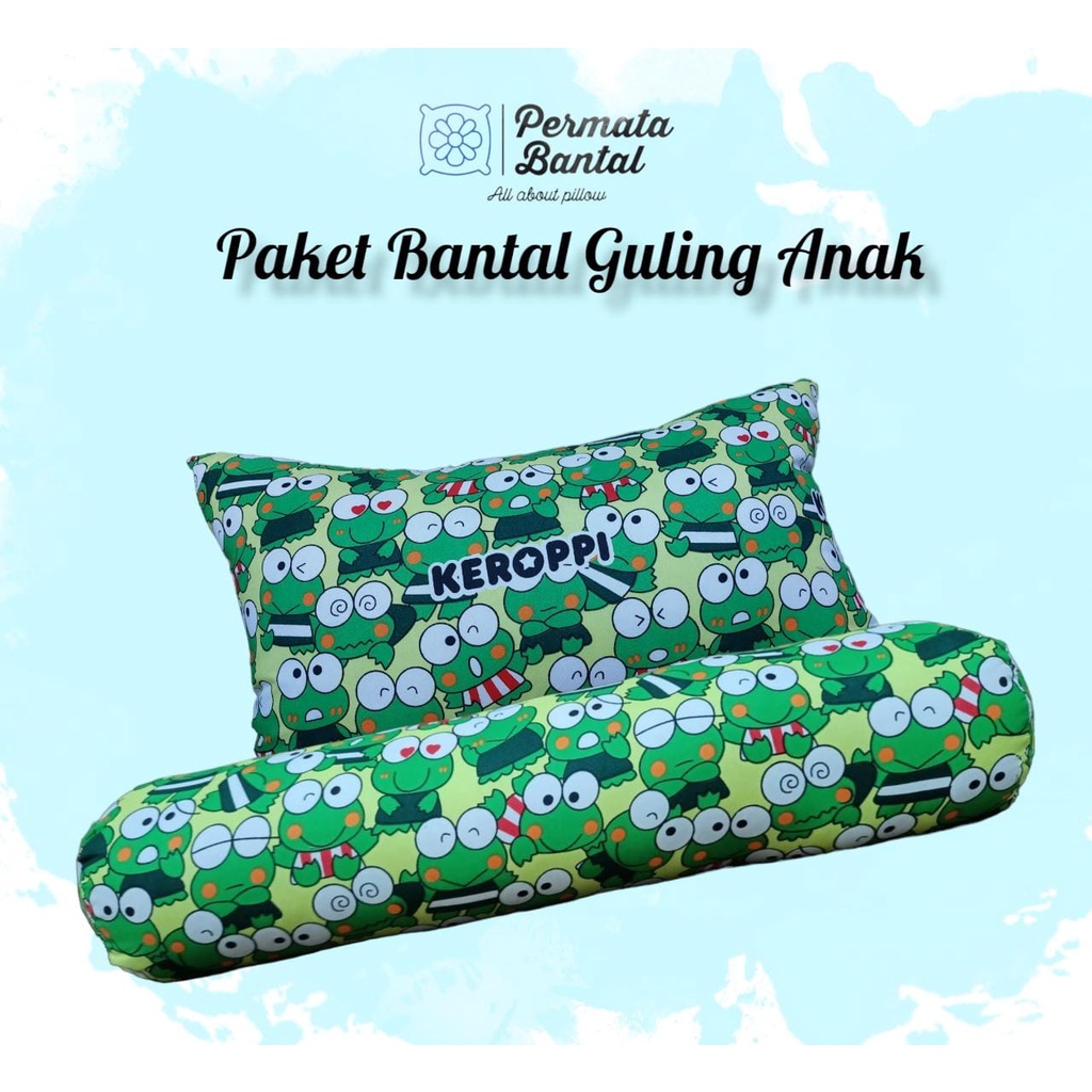 [PROMO] PAKET Bantal Guling ANAK Karakter Full SILIKON Bisa dicuci