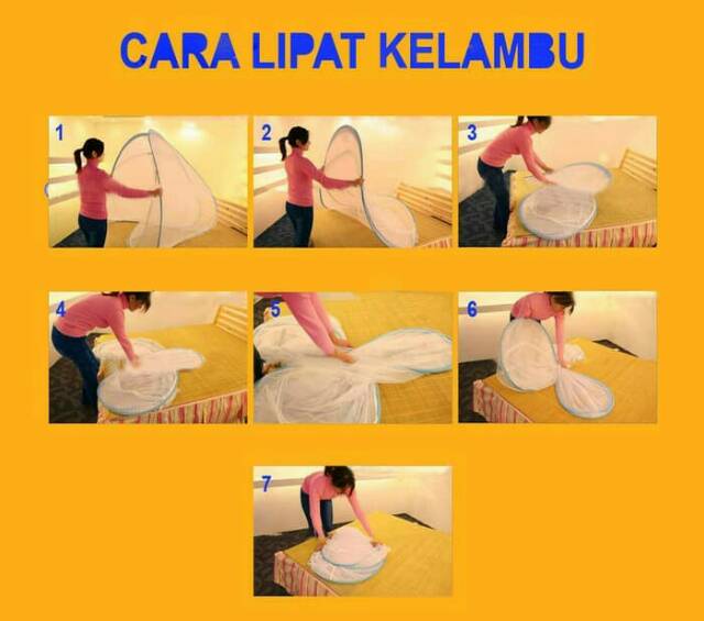 Kelambu Lipat Korea 200x200 Anti Nyamuk Selambu Serbaguna