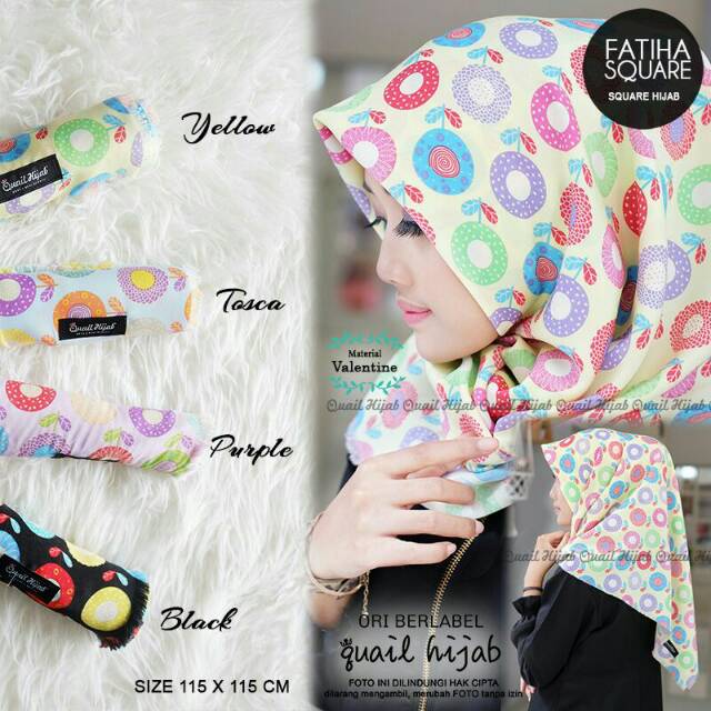 JILBAB QUAIL segi empat
