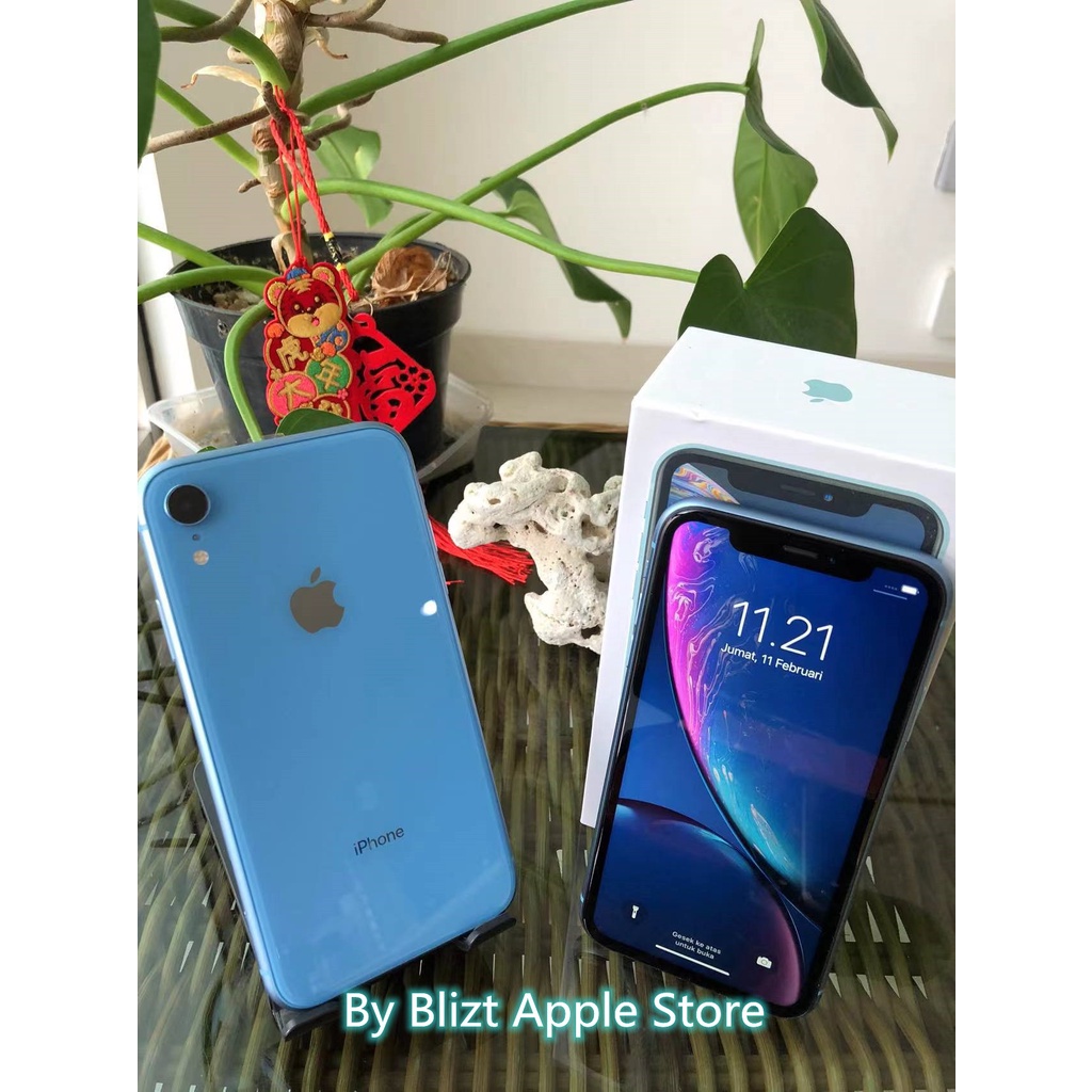 iPhone XR 256GB Fullset  All Sim Silent  Ori Ex inter Second Mulus100% 3utools All Green (Garansi 1 Tahun)