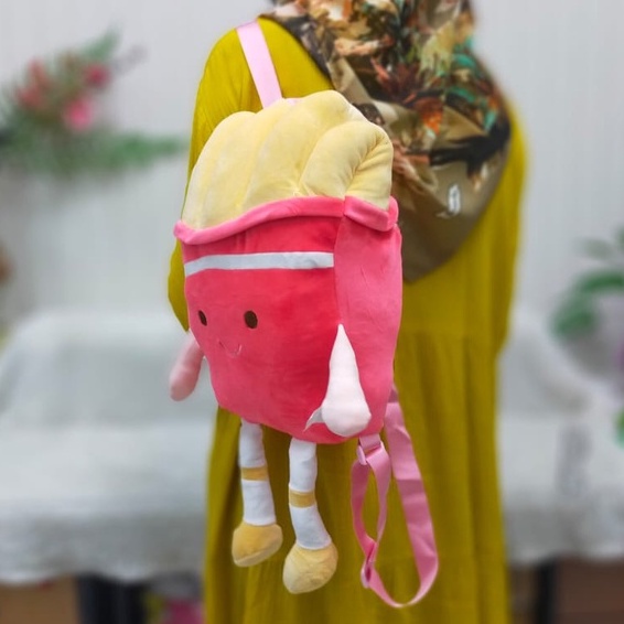 Tas Ransel Anak Fullbody Burger Potato Pizza/Backpack /Kado Hadiah Ultah