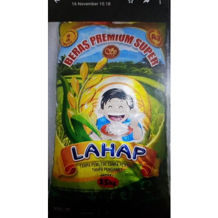 

Beras Premium Super LAHAP (Khusus Pesanan Gojek Online/Grab Instant)