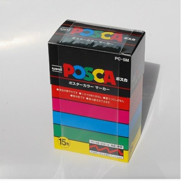 

Uni Posca Poster Color Marking Paints Marker Set 15 - PC-3M / PC-5M