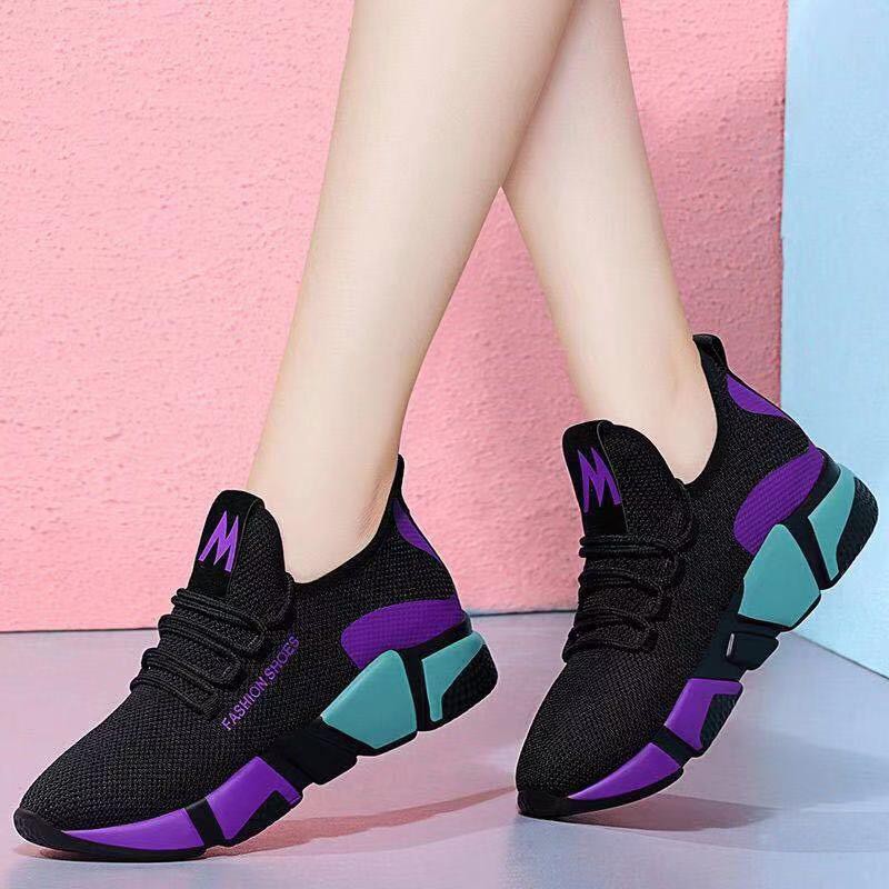 Sneakers Casual Sport Running Fashion Wanita Design Unik Keren - 8-1