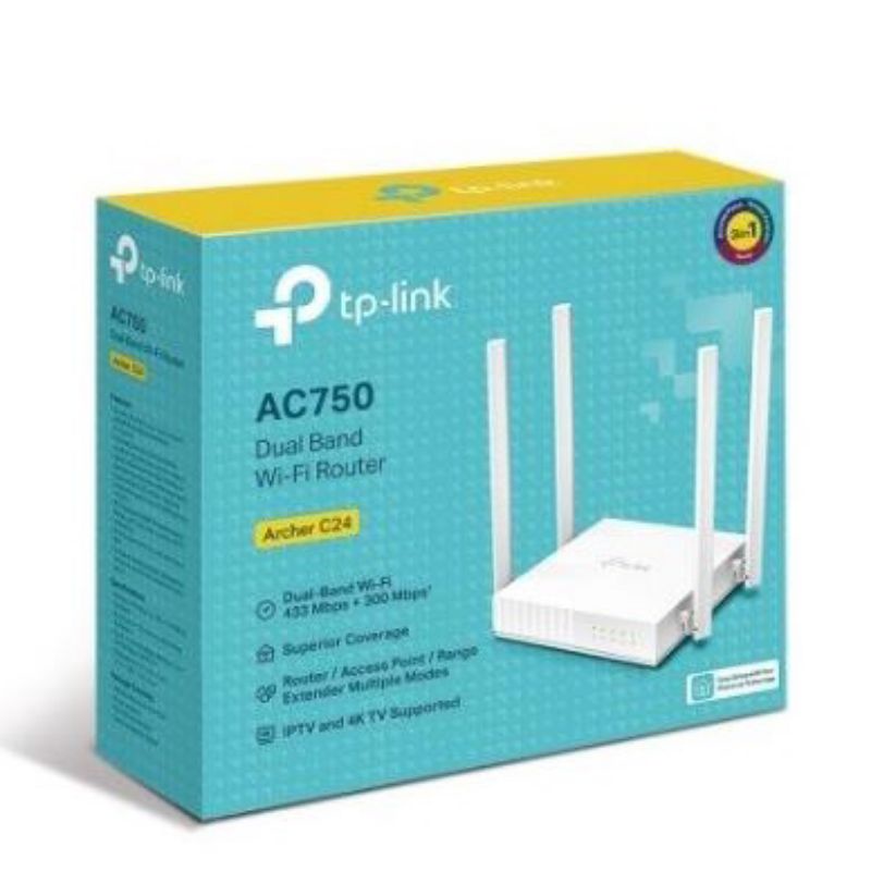 Linnetshop-TP-LINK DUAL BAND WI-FI ROUTER ARCHER C24