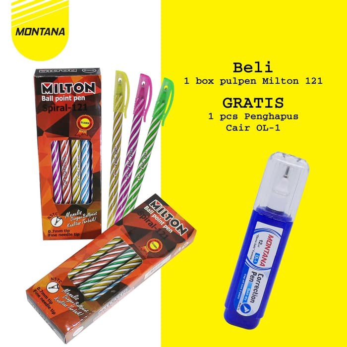 

MONTANA Buy1 Get1!!!! Beli Pena Milton 121 Free OL 1 1Pcs