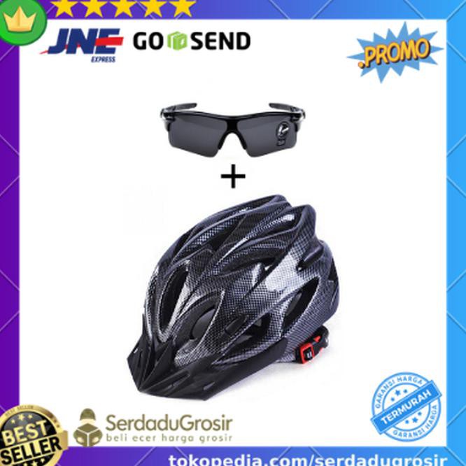 Flash Sale - Promo Helm Sepeda Mtb Gunung Balap Gowes Bonus Kacamata Sepeda Keren