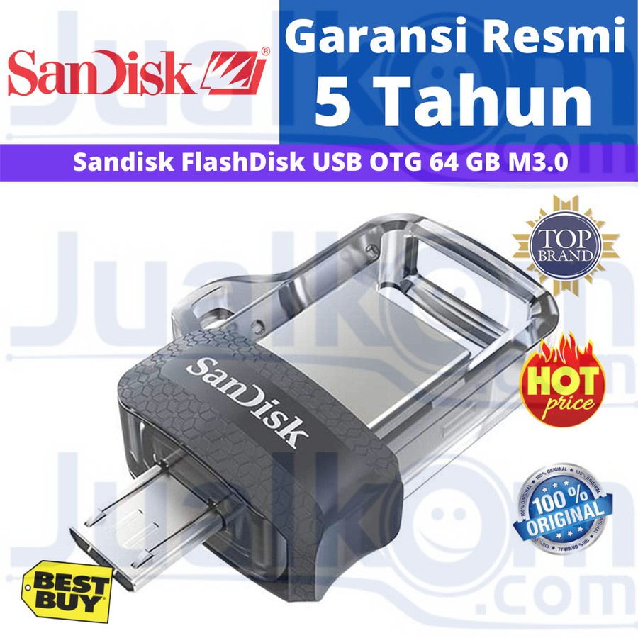 Sandisk Ultra Dual OTG USB Flash Drive USB M3.0 64GB