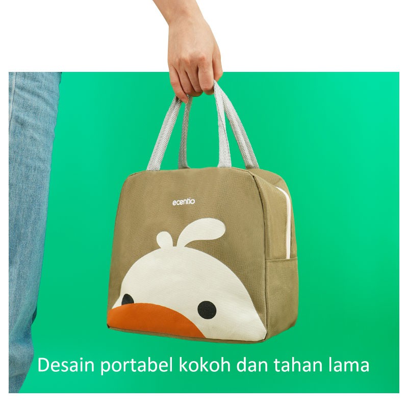 ecentio &amp; FOODI tas bekal/tas kotak makan/lunch bag/tas Tempat makanan lucu animal