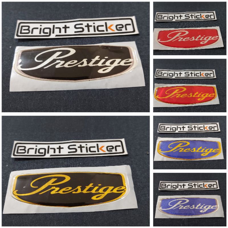 STICKER EMBLEM PRESTIGE TIMBIL 3D