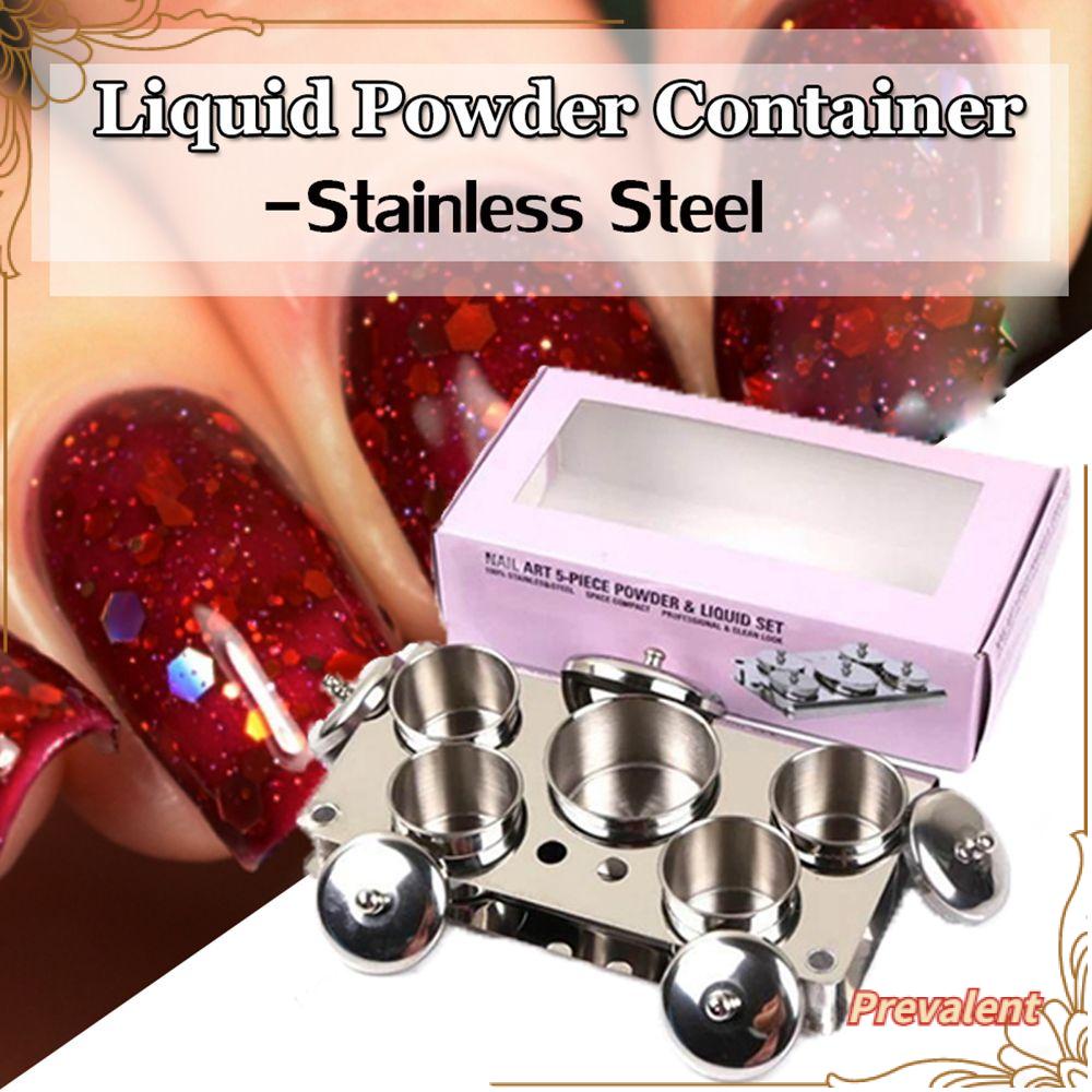 3 / 5PCS Wadah Cairan Nail Art Dengan Tutup