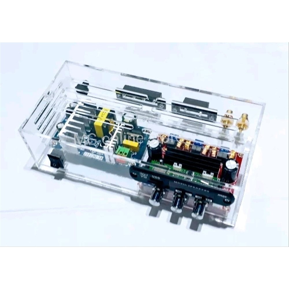 BOX KIT Power Amplifier TPA3116D2 - Bahan Acrylic