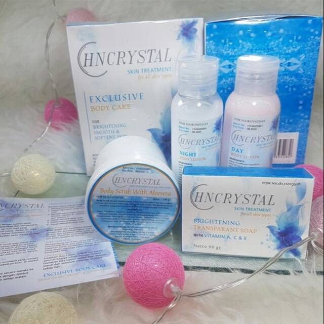 [BPOM] PAKET BODY CARE HN CRYSTAL 4 IN 1  EKCLUSIVE SKIN TREATMENT ORIGINAL BPOM