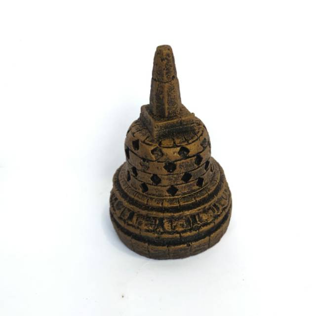 PAJANGAN MINIATUR PATUNG STUPA CANDI BOROBUDUR UKURAN MINI BAHAN FIBERGLASS - DEKORASI RUMAH