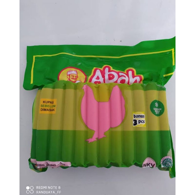 

SOSIS AYAM MERK ABAH 750GR