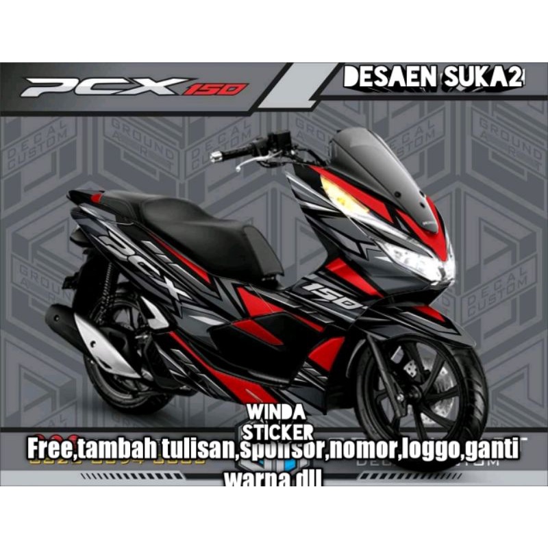 Decal pcx 150 full body motif simple