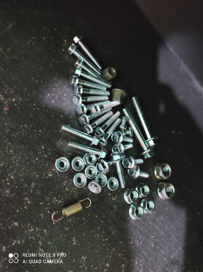 Baut Topi 10 6x30 Putih Flange Bolt