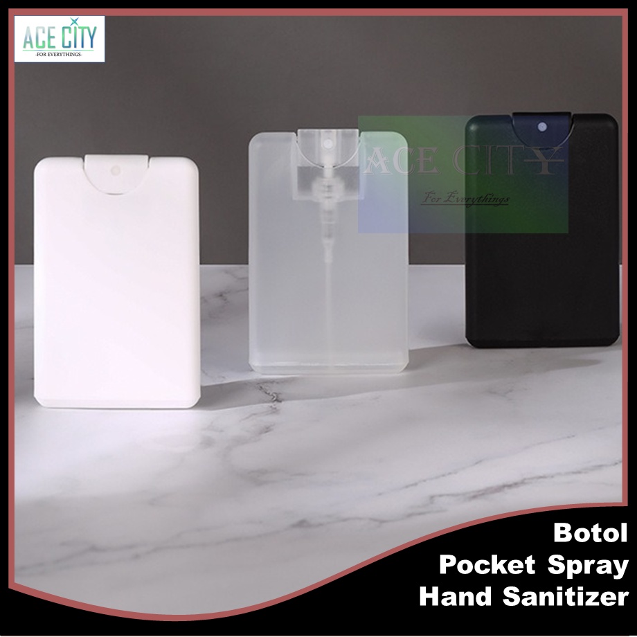 Botol Spray Parfum / Hand Sanitizer 20ml Card / Pocket / Kartu Plastik Size Model untuk Hand Sanitiz
