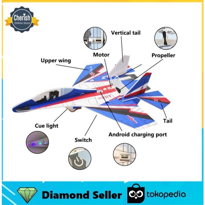 Mainan Pesawat Foam Elektrik | Pesawat Terbang Busa Elektrik Recharge