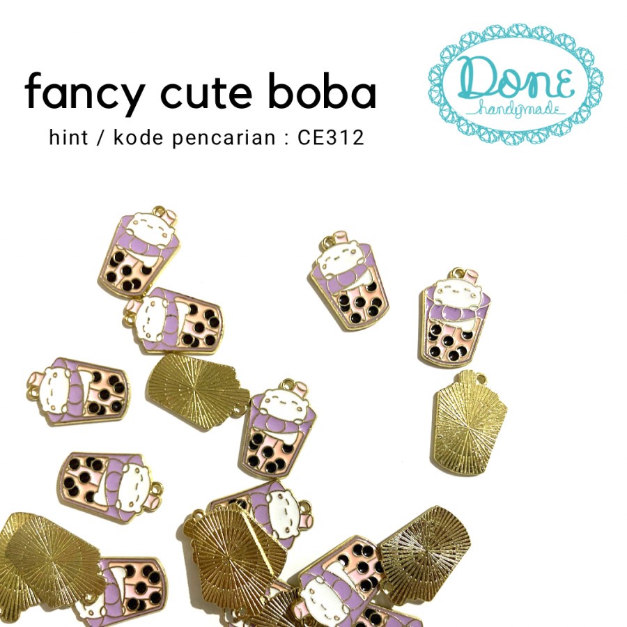 Fancy boba animal charm pernak pernik liontin boba ce312