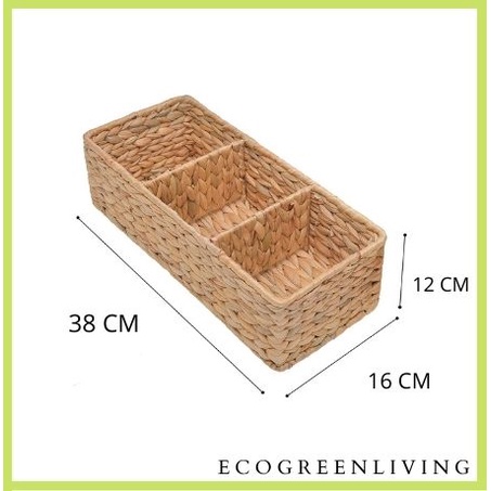 NEW - Water Hyacinth Storage Baskets , tempat tissue ,stationery supplies anyaman enceng gondok