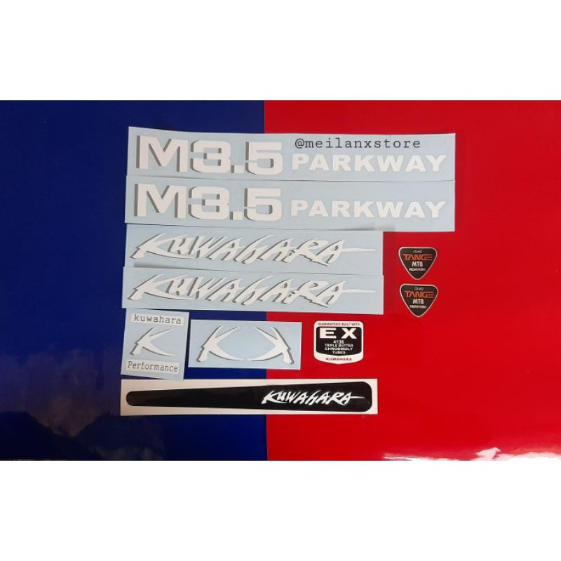 Stiker Sepeda Kuwahara M3.5 parkway