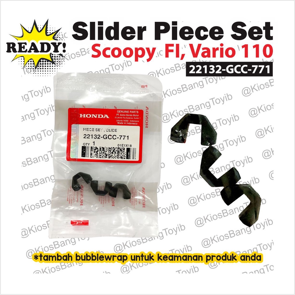 Slider Piece Set Slide Honda Scoopy FI Vario 110 (22132-GCC-771)