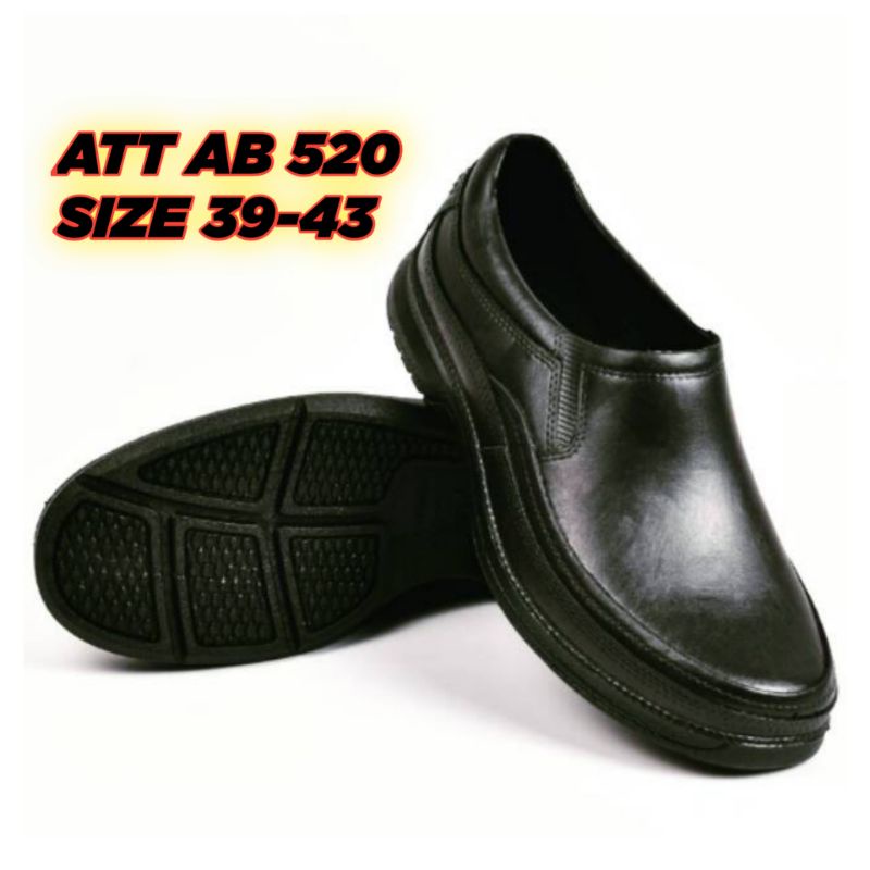 Sepatu Karet Pria ATT AB 520/Sepatu Karet ATT Hitam/Sepatu Karet Slip on/Sepatu Anti Air